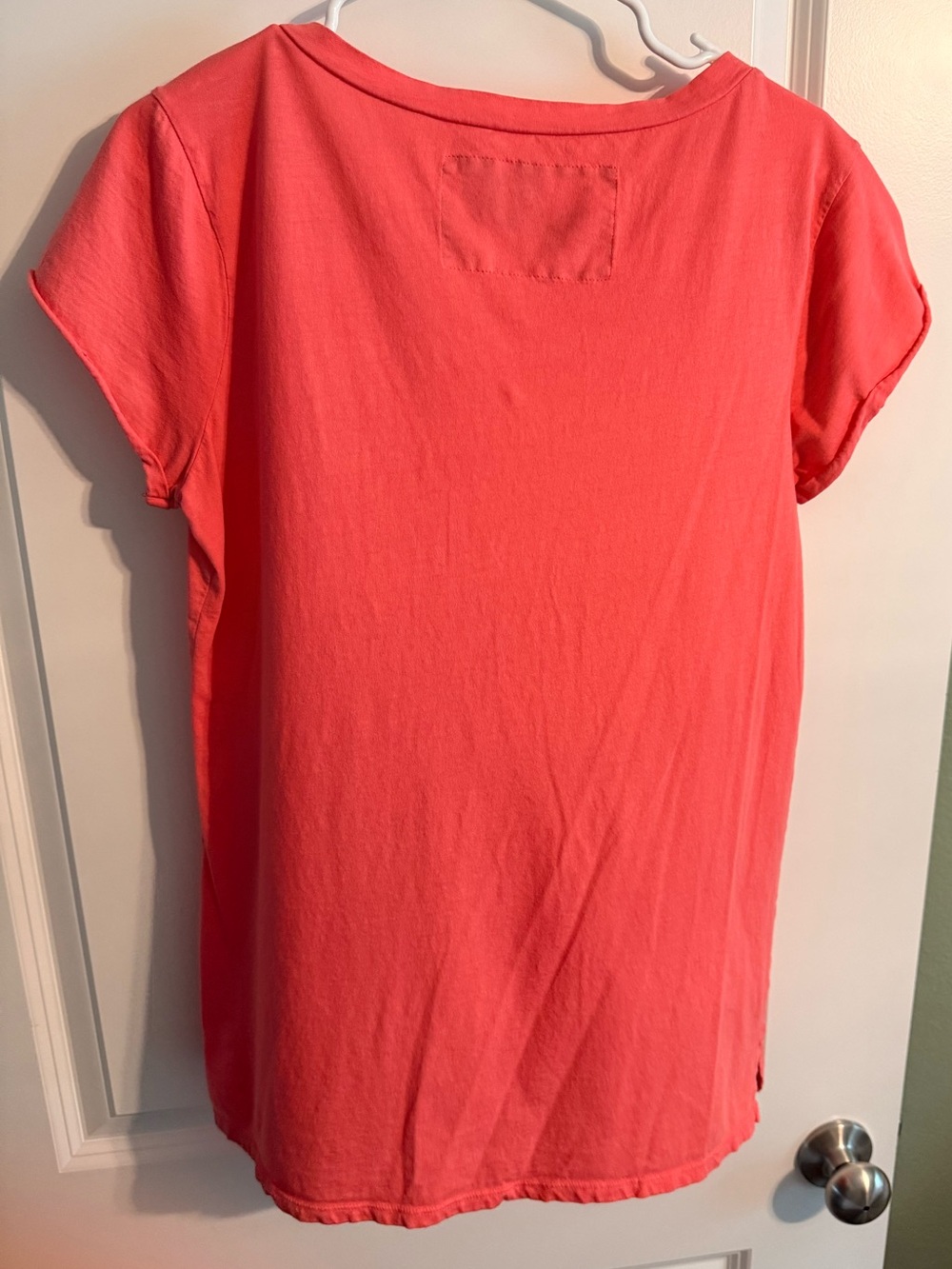 dylan Coral V-Neck Short Sleeve Tee - Picture 2 of 3